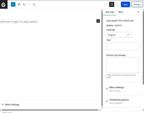 Gutenberg editor is working